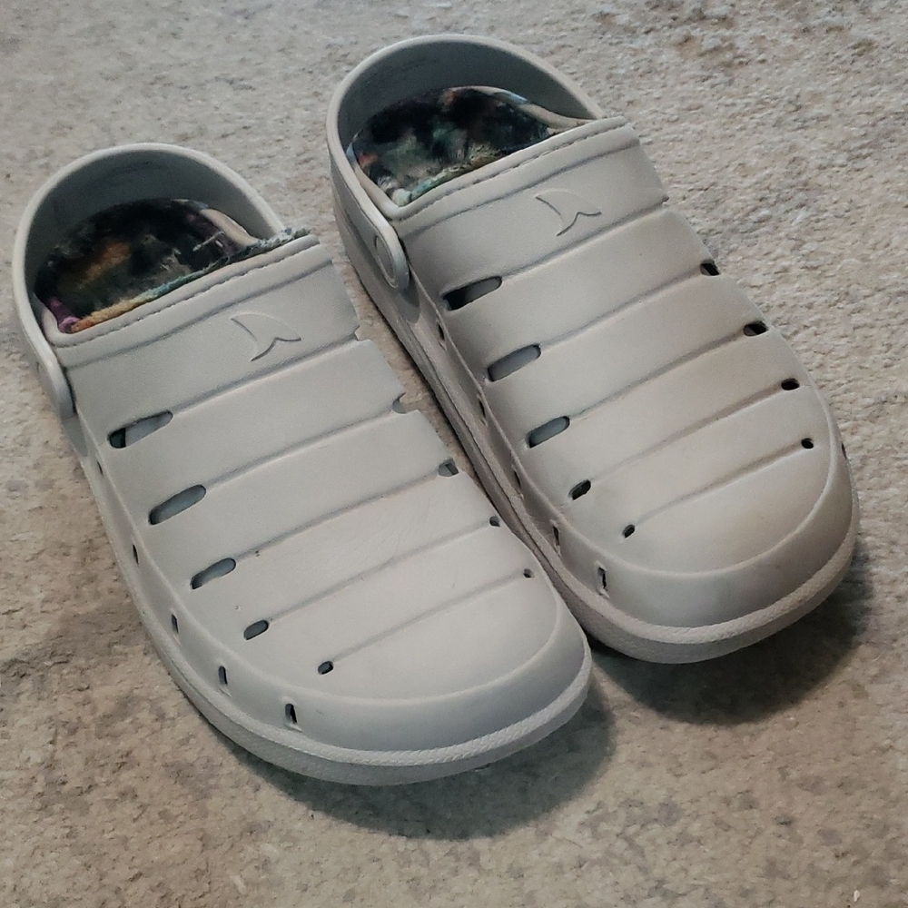 Men's Rugged Shark Casual Lined Slip-On Sandals SZ 10